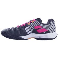 Baskets Babolat Sensa Blanc Noir Fuchsia Femme