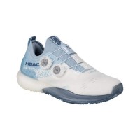 Head Motion Pro BOA Padel Chaussures Blanche Bleue pour femmes