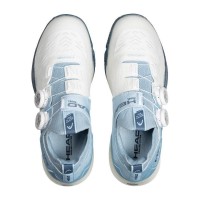 Head Motion Pro BOA Padel Chaussures Blanche Bleue pour femmes