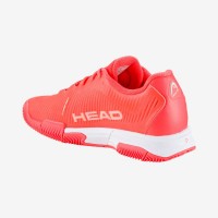 Zapatillas Head Revolt Pro 4.0 Argilla Corallo Blanco Mujer