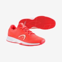 Zapatillas Head Revolt Pro 4.0 Argile Corail Blanco Mujer