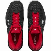 Head Revolt Pro 4.5 Clay Preto Sapatos Vermelhos