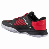 Head Revolt Pro 4.5 Clay Black Red Junior Shoes