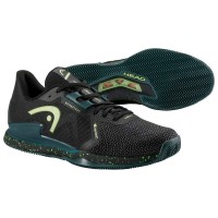 Head Sprint Pro 3.5 SF Argila Floresta Negra Sapatos Verdes