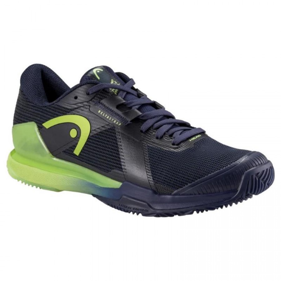Zapatillas Head Sprint Pro 4.0 Padel Azul Marino Lima  Oferta + Barato
