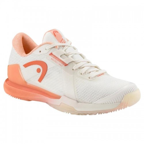 Head Sprint Pro 4.0 Padel White Coral Women''s Shoes Head Sprint Pro 4.0 Padel White Coral Women''s Shoes