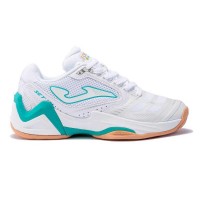 Joma Set 2302 Baskets Femme Blanc Bleu Ciel  Offre - Pas cher