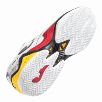 Joma Set 2402 Blanc Rouge Baskets  Offre - Pas cher