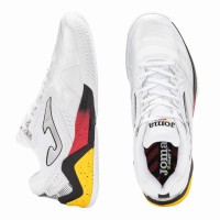 Joma Set 2402 Blanc Rouge Baskets  Offre - Pas cher