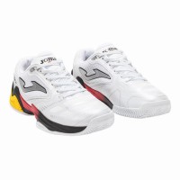 Joma Set 2402 Blanc Rouge Baskets  Offre - Pas cher