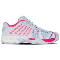 Zapatillas Kswiss Express Light 3 HB Padel Gris Blanco Rosa Neon Mujer  Offer + Cheap