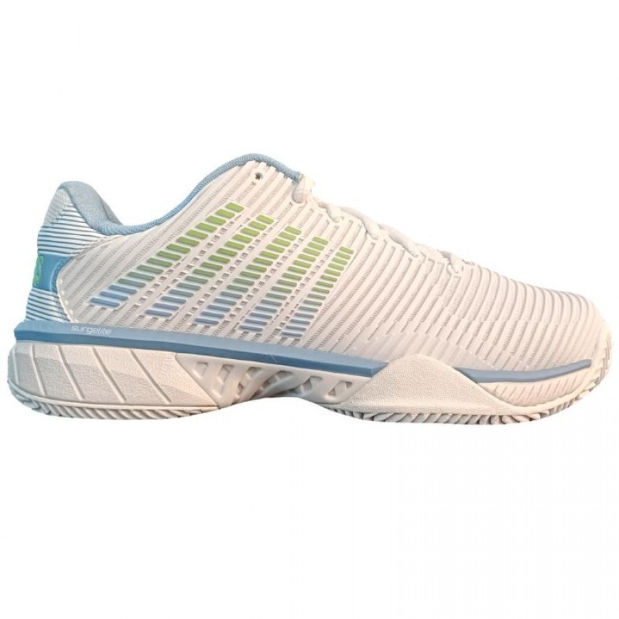 Zapatillas Kswiss Hypercourt Express 2 HB Clay Blanco Azul Verde Mujer  Oferta + Barato