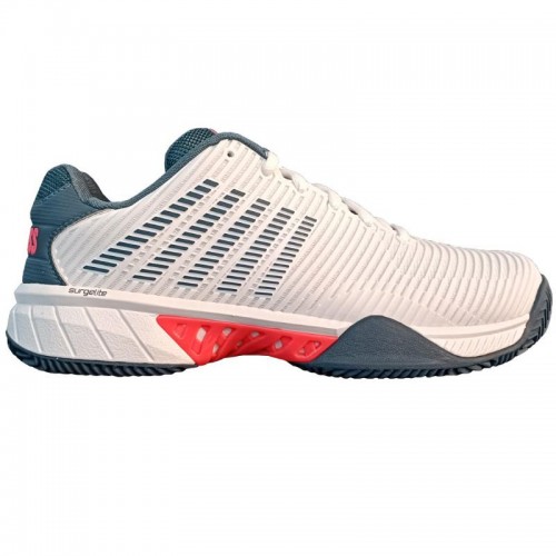 Kswiss Hypercourt Express 2 HB Terre battue Blanc Vert Baskets Kswiss Hypercourt Express 2 HB Terre battue Blanc Vert Baskets