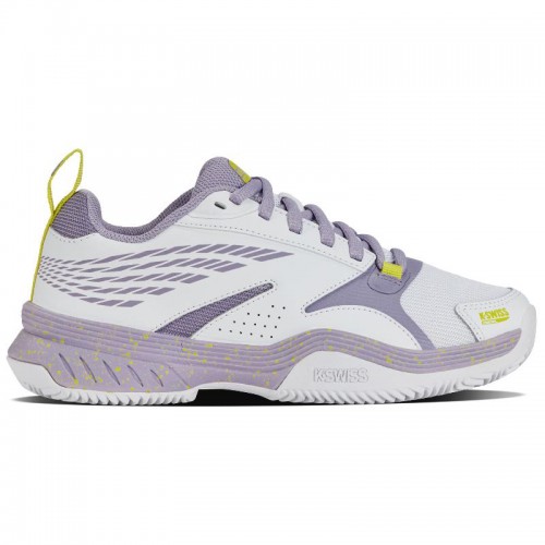 Chaussures Femme Kswiss Speedex Padel Blanc Violet Chaussures Femme Kswiss Speedex Padel Blanc Violet
