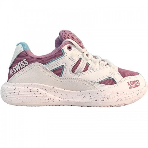 Baskets Femme Kswiss Tura Team Padel Blanc Violet Baskets Femme Kswiss Tura Team Padel Blanc Violet