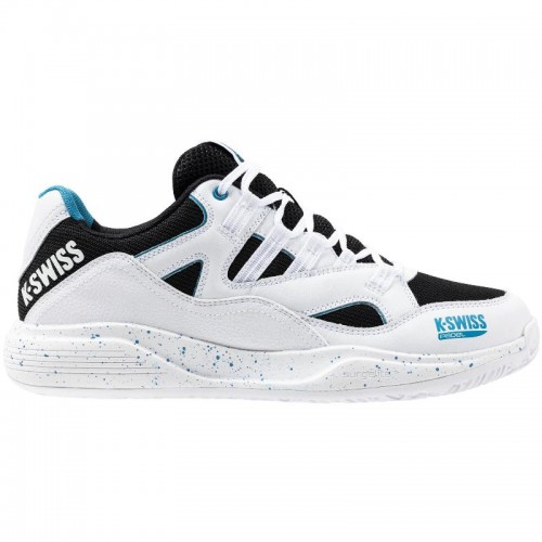 Kswiss Tura Team Padel Blanc Noir Bleu Baskets Kswiss Tura Team Padel Blanc Noir Bleu Baskets