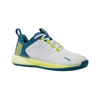 Sneakers Kswiss Ultrashot 3 White Blue Yellow Fluor  Offer + Cheap