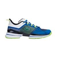 Tenis branco de limão lacoste AG-LT 21 Ultra Azul