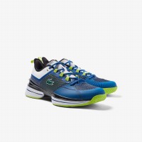 Tenis branco de limão lacoste AG-LT 21 Ultra Azul