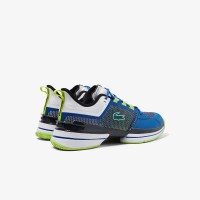 Tenis branco de limão lacoste AG-LT 21 Ultra Azul