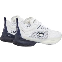 Baskets Femme Lacoste AG-LT23 Ultra White Bleu Marine  Offre - Pas cher