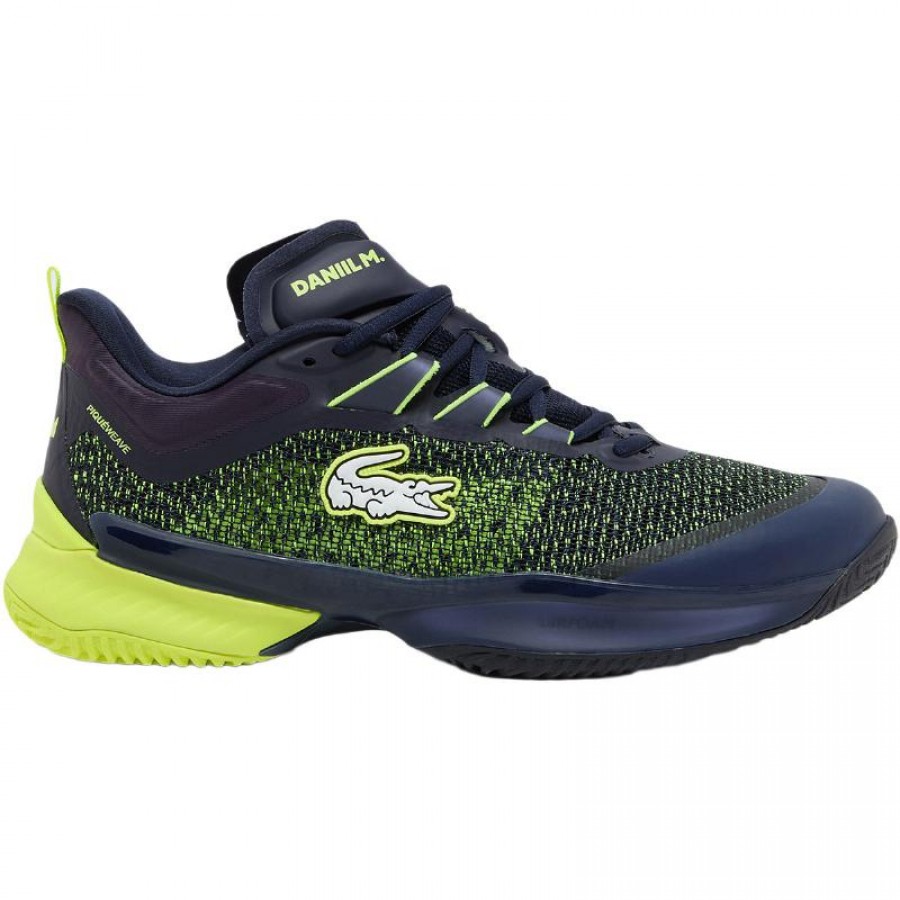 Lacoste Daniil Medvedev AG-LT23 Ultra Clay Navy Yellow Sneakers