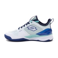 Chaussures Lotto Mirage 200 Blanc Bleu Femme