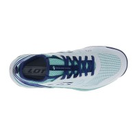 Chaussures Lotto Mirage 200 Blanc Bleu Femme