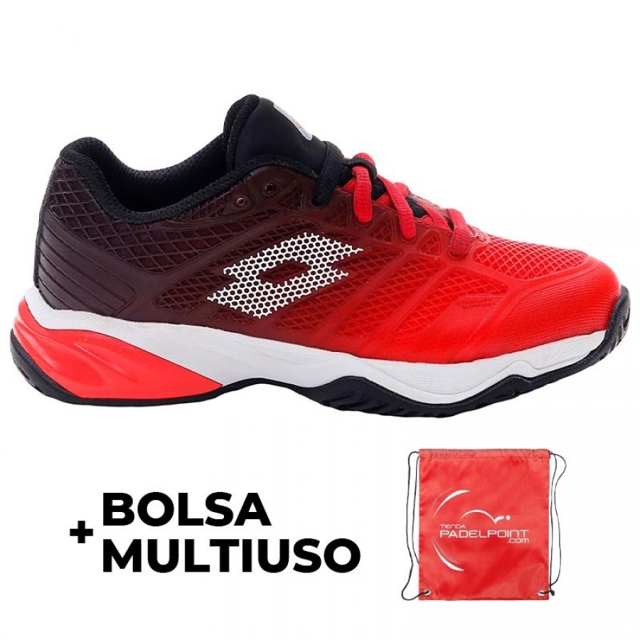 Zapatillas Lotto Mirage 300 II Rojo Negro Junior