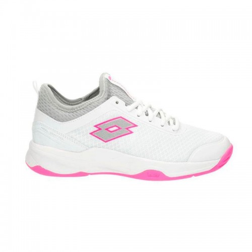 Scarpe Lotto Mirage 500 II Bianco Metallo Fucsia Donna Scarpe Lotto Mirage 500 II Bianco Metallo Fucsia Donna