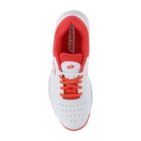 Chaussures Lotto Space 600 II Blanc Rouge Fluor Femmes