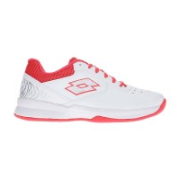 Shoes Lotto Space 600 II White Red Fluor Women