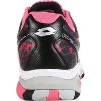 Zapatillas Lotto Superrapida 200 IV Negro Fucsia Mujer