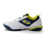 Sneakers Lotto Superrapida 400 IV Bianco Giallo Blu Acido Denim