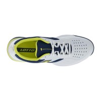 Zapatillas Lotto Superrapida 400 IV Blanco Amarillo Acido Azul Denim  Oferta + Barato