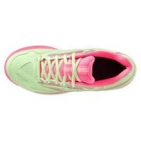 Zapatillas Mizuno Break Shot Verde Fucsia Mujer