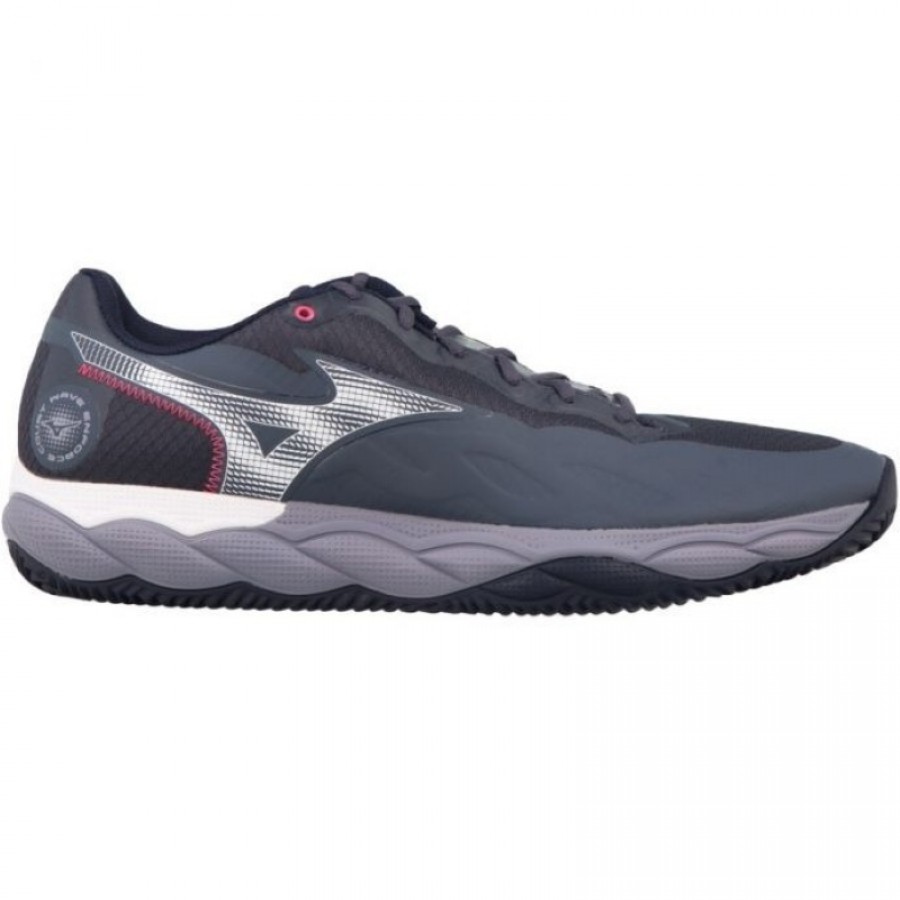 Zapatillas Mizuno Wave Enforce Court Clay Gris Blanco Azul  Oferta + Barato