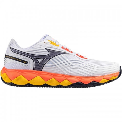 Mizuno Wave Enforce Tour 2 Sneakers Bianco Blu Corallo Argilla Mizuno Wave Enforce Tour 2 Sneakers Bianco Blu Corallo Argilla