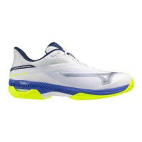 Baskets Mizuno Wave Exceed Court en argile blanche bleue