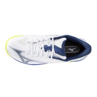 Baskets Mizuno Wave Exceed Court en argile blanche bleue