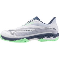 Zapatillas Mizuno Wave Exceed Light 2 Clay Blanco Verde Azul  Oferta + Barato