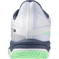 Zapatillas Mizuno Wave Exceed Light 2 Clay Blanco Verde Azul  Oferta + Barato
