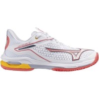 Sneakers da donna Mizuno Wave Exceed Tour 6 Clay White Coral Grey  Offerta + Economico
