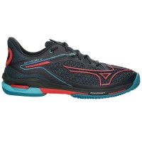 Zapatillas Mizuno Wave Exceed Tour 6 Padel Negro Azul Rojo  Oferta + Barato