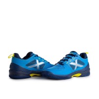 Sneakers Munich Atomik 19 Bleu Marine Bleu Jaune  PADELPOINT Sneakers Munich Atomik 19 Bleu Marine Bleu Jaune
