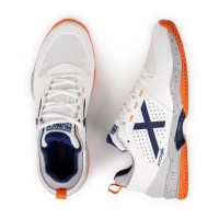 Baskets Munich Atomik 49 Blanches Orange