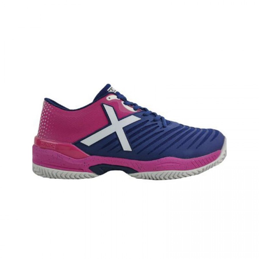 Baskets Munich Padx 33 bleu marine Fuchsia