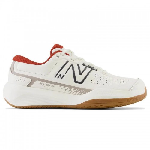 New Balance 696V5 Blanc Rouge Baskets New Balance 696V5 Blanc Rouge Baskets