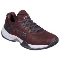 Nox ML10 Hexa Maroon Gunmetal Grey Shoes