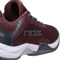 Nox ML10 Hexa Maroon Gunmetal Grey Shoes
